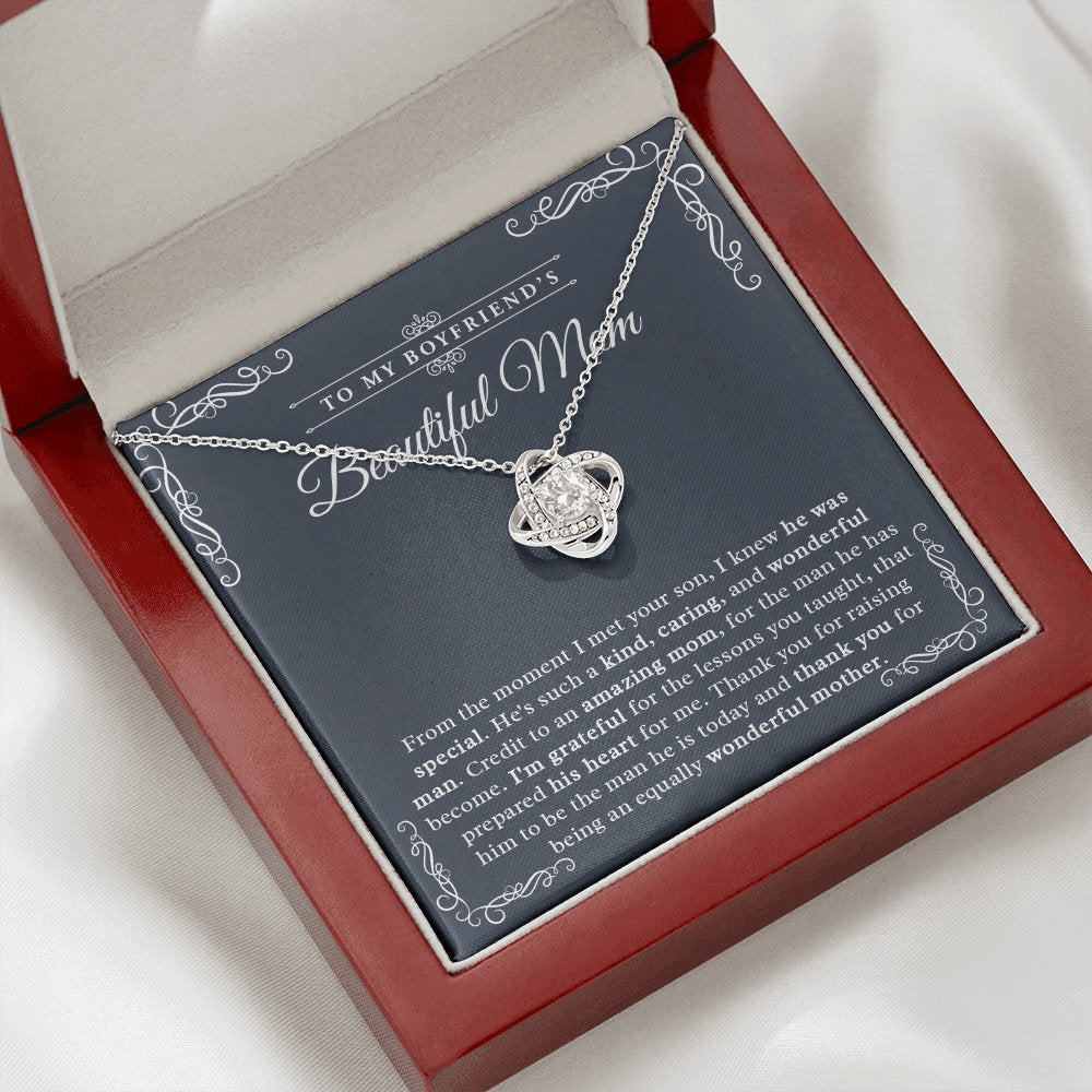 To My Boyfriend's Mom - Love Knot Necklace