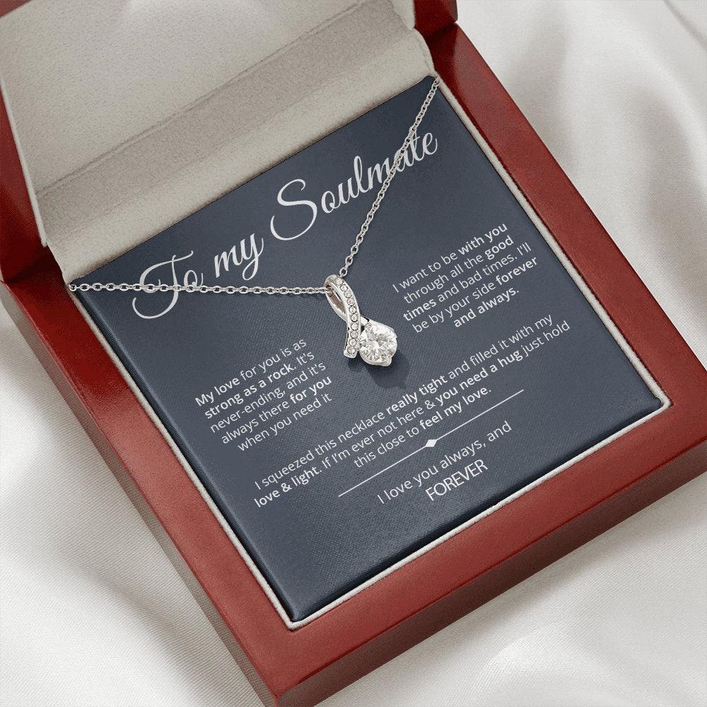 To My Soulmate Necklace - Strong As Rock