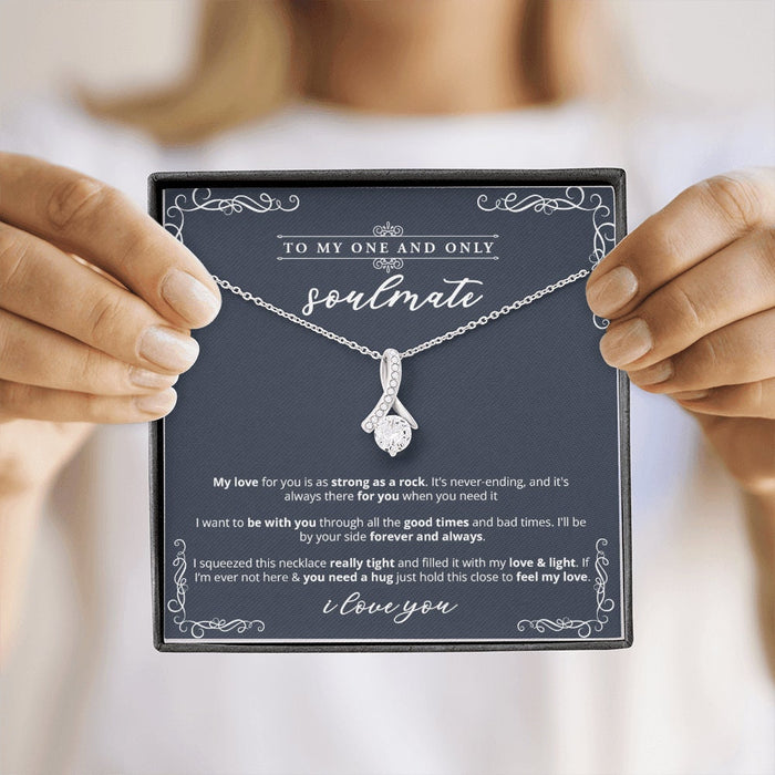 To My Soulmate Necklace - Strong As Rock - Necklace