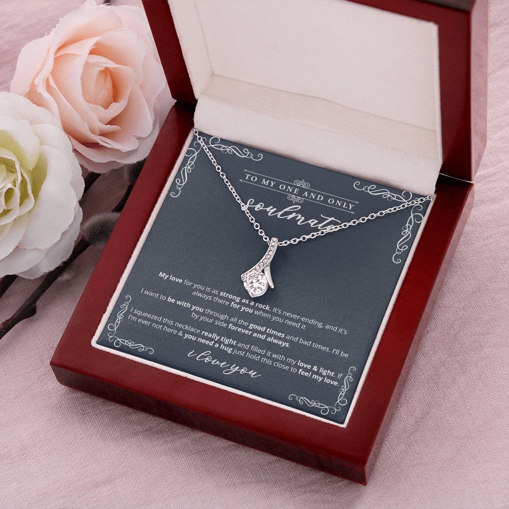 To My Soulmate Necklace - Strong As Rock - Necklace