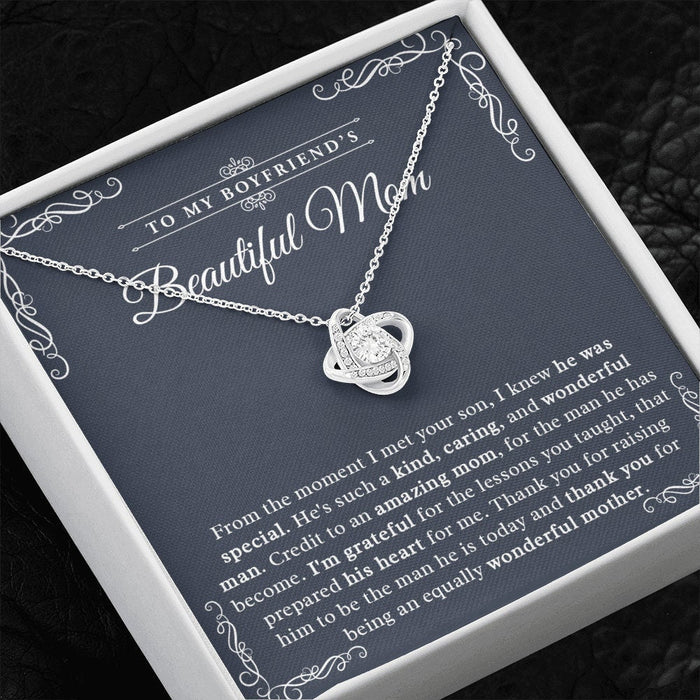 To My Boyfriend's Mom - Love Knot Necklace