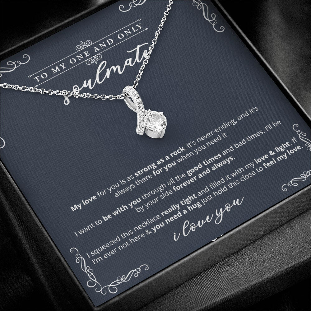 To My Soulmate Necklace - Strong As Rock - Necklace