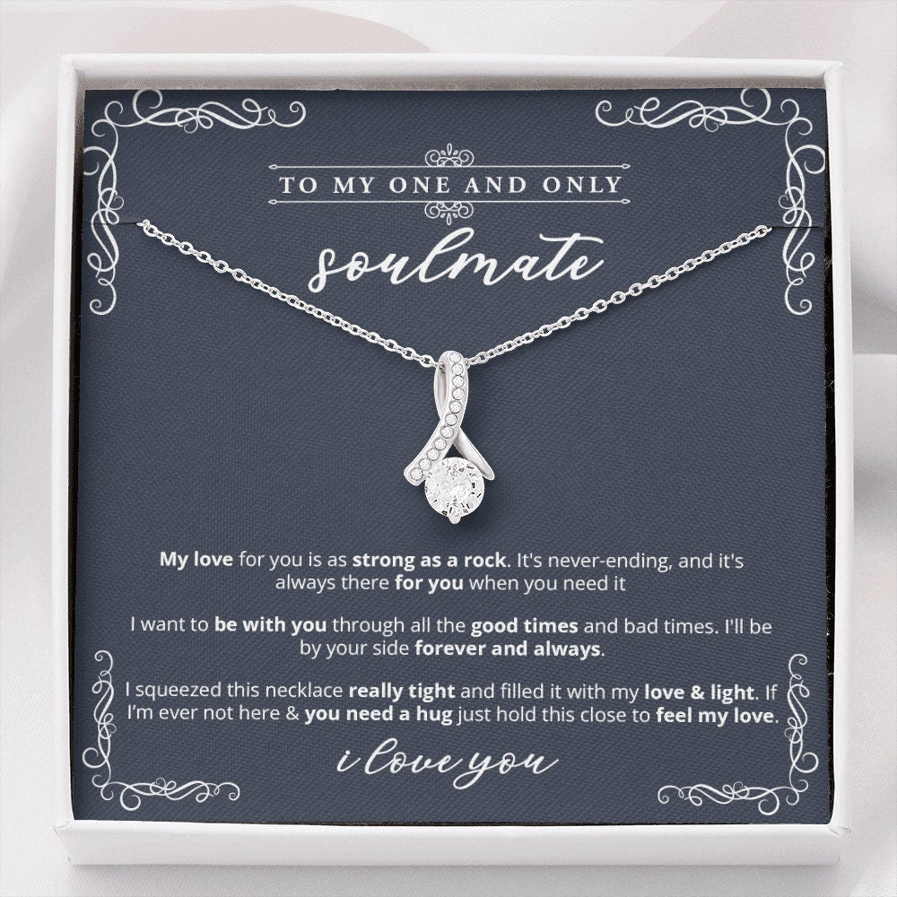 To My Soulmate Necklace - Strong As Rock - Necklace