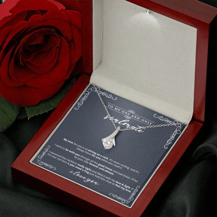 To My Soulmate Necklace - Strong As Rock - Necklace