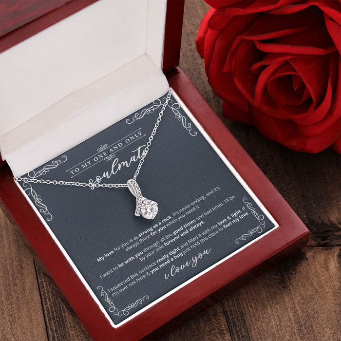 To My Soulmate Necklace - Strong As Rock - Necklace