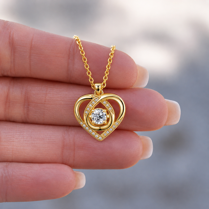 To My Wife - Forever & Always Heart Necklace