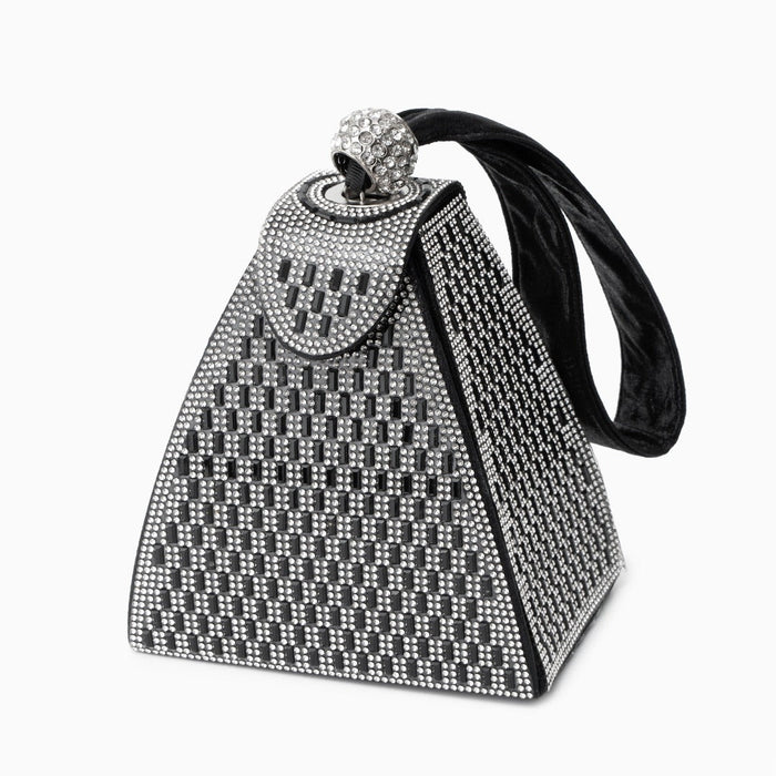 Celeste | Crystal Pyramid Handbag-Handbag-Urban Devyne-Black-Urban Devyne