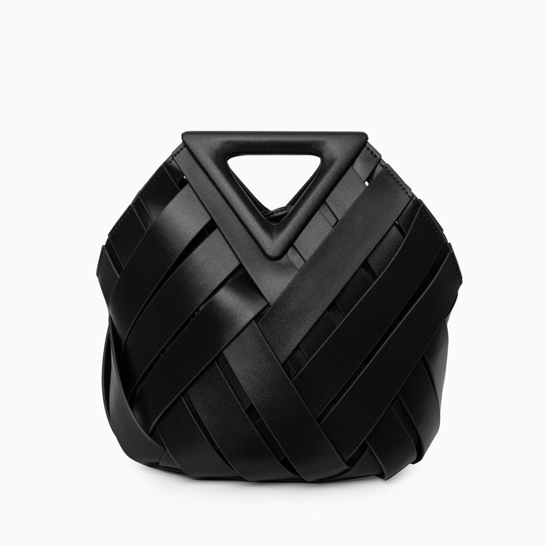 Rina | Woven Handbag-Handbag-Urban Devyne-Black-Urban Devyne