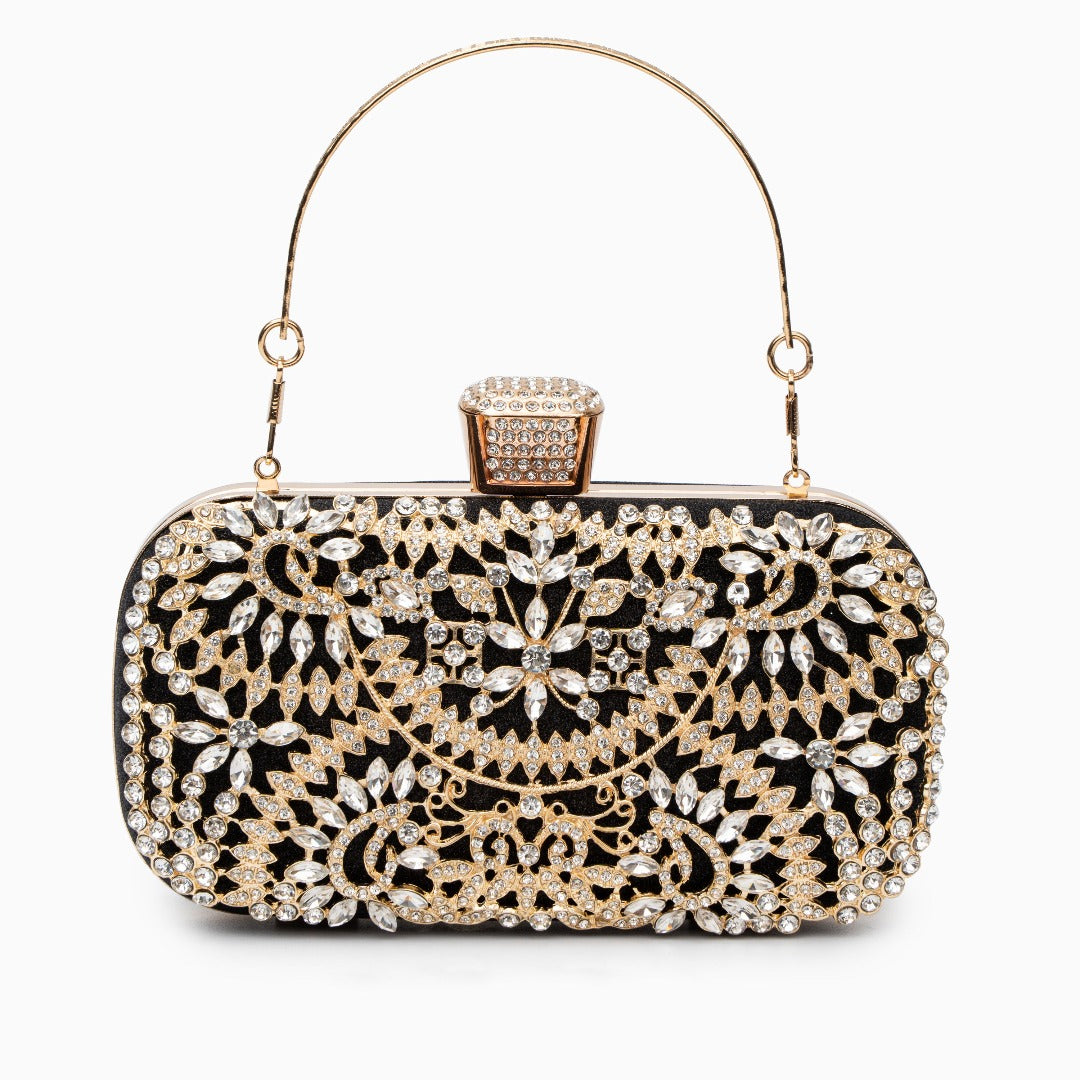 Natalie | Petal Clutch Bag-Clutches-Urban Devyne-Black-Urban Devyne