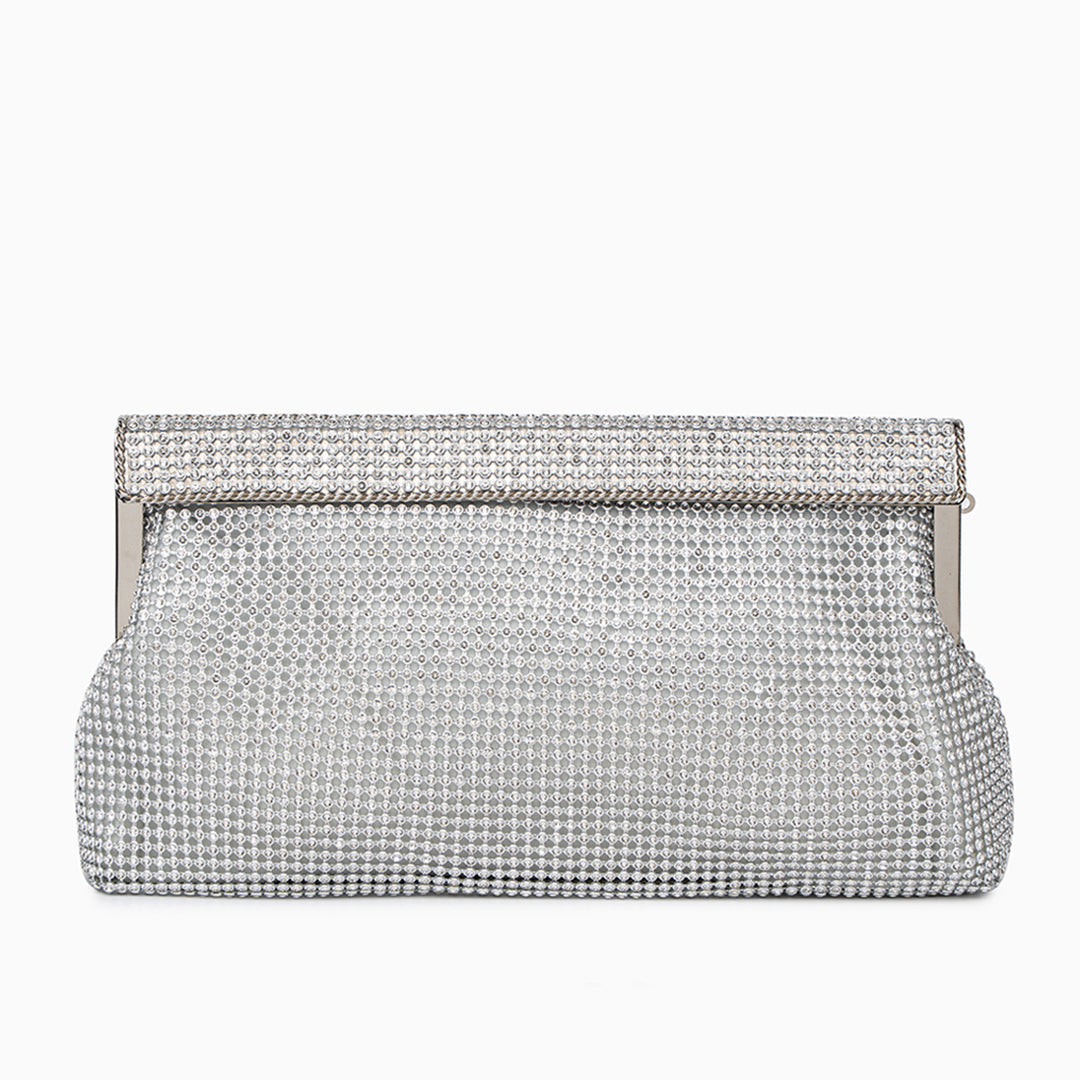 Bella | Diamond Clutch Bag-Clutches-Urban Devyne-Silver-Urban Devyne