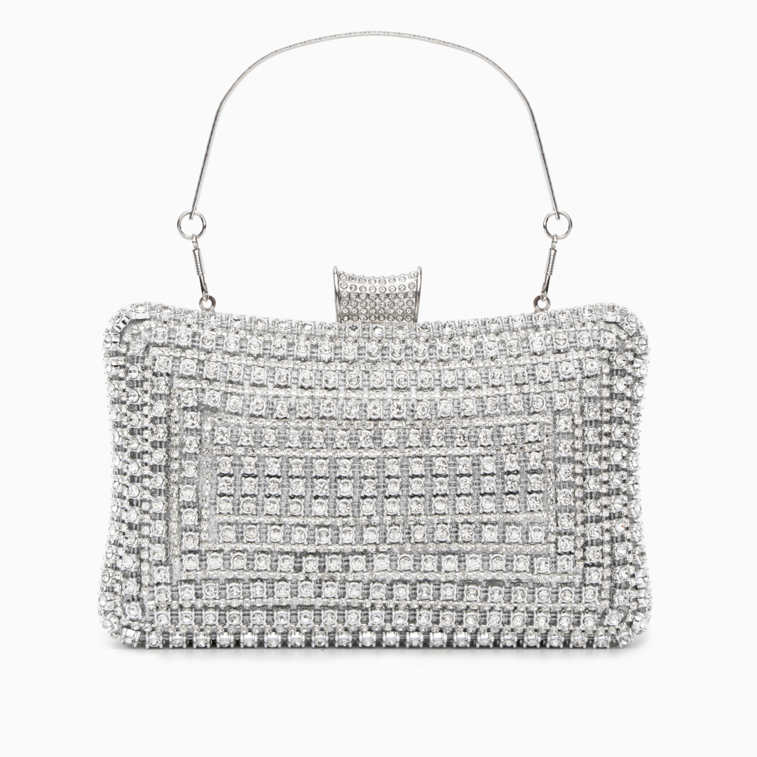 Lauryn | Sparkle Clutch Bag-Clutches-Urban Devyne-Silver-Urban Devyne