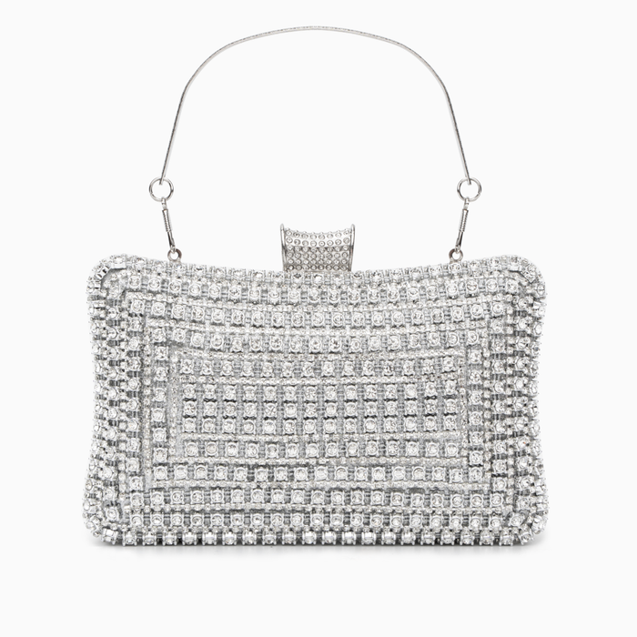 Lauryn | Sparkle Clutch Bag-Clutches-Urban Devyne-Silver-Urban Devyne