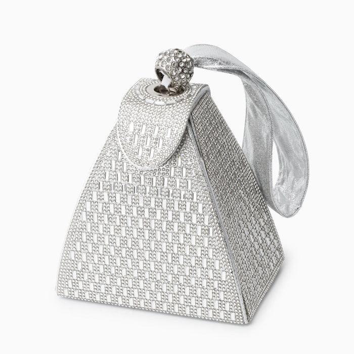 Celeste | Crystal Pyramid Handbag-Handbag-Urban Devyne-Silver-Urban Devyne