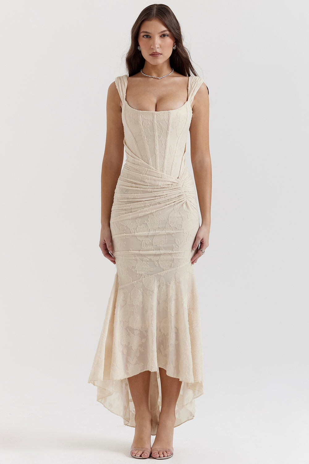Serelina | Elegant Maxi Dress-Dresses-Urban Devyne-Cream-XS-Urban Devyne