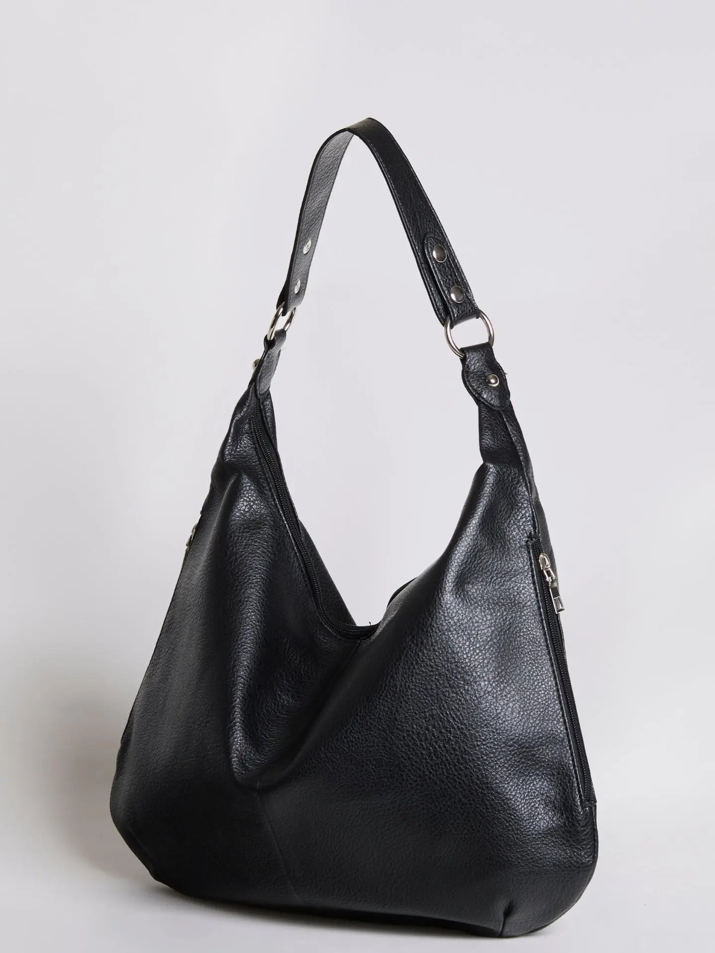 Azalea | Leather Hobo Bag with Slouchy Shape-Shoulder Bag-Urban Devyne-Urban Devyne