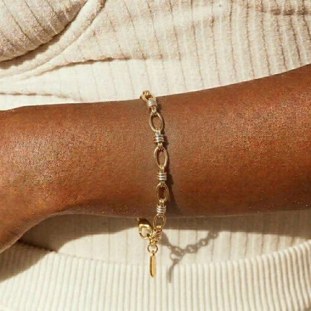 Two Tone Gold Bracelet