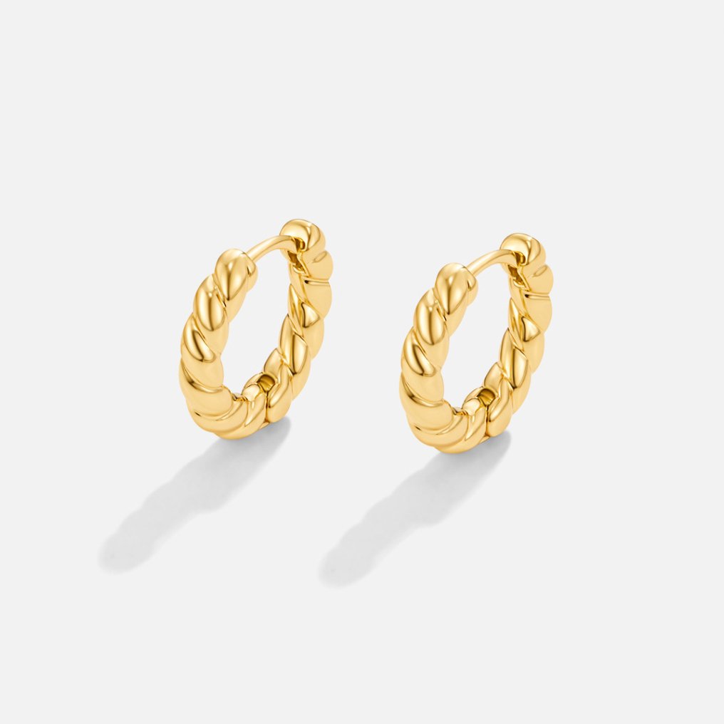Anara | Gold Twist Earrings-Earrings-Urban Devyne-Urban Devyne