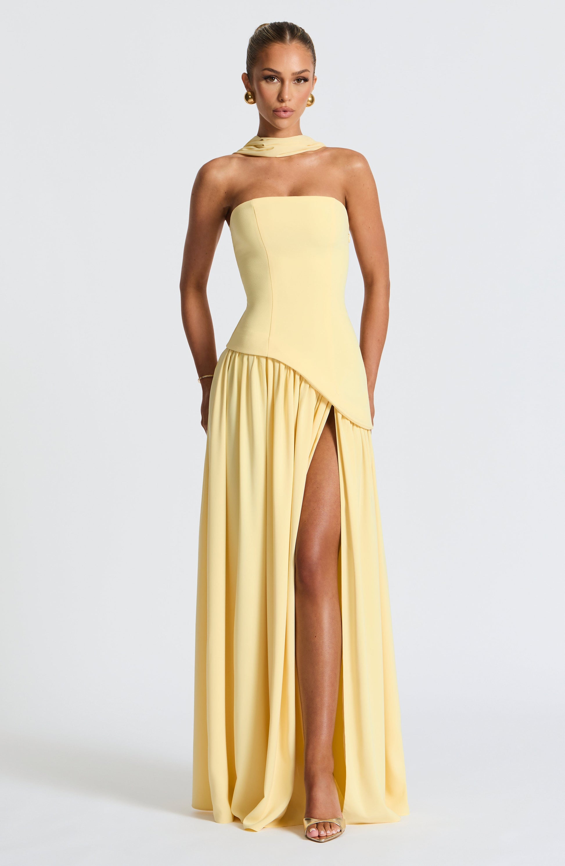 Elowen | Flowing Maxi Dress-Maxi Dresses-Urban Devyne-Lemon-XS-Urban Devyne