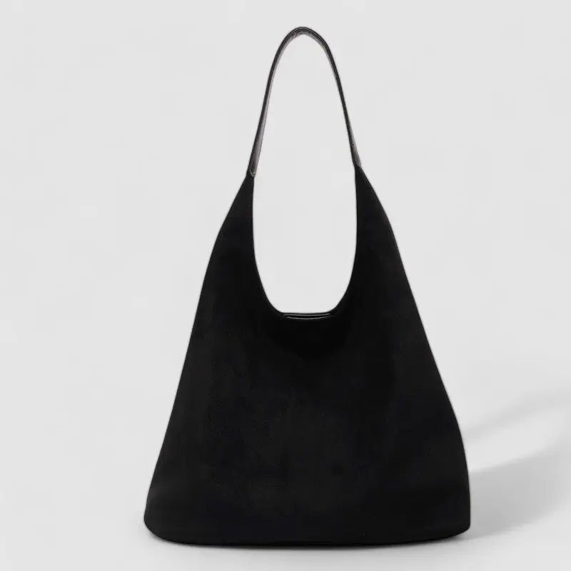 Arden | Suede Hobo Bag-Shoulder Bags-Urban Devyne-Black-Urban Devyne