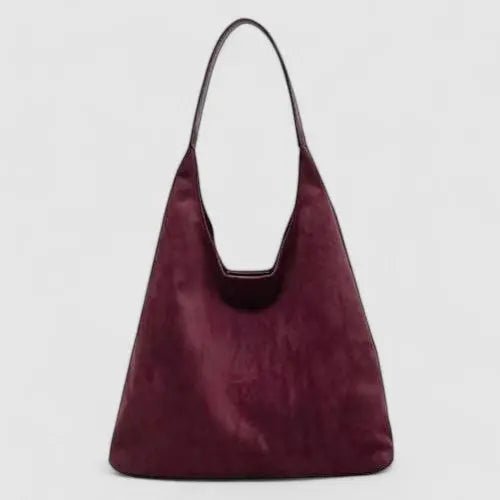 Arden | Suede Hobo Bag-Shoulder Bags-Urban Devyne-Purple Red-Urban Devyne