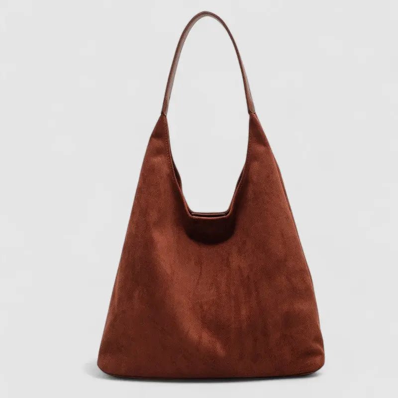 Arden | Suede Hobo Bag-Shoulder Bags-Urban Devyne-Brown-Urban Devyne