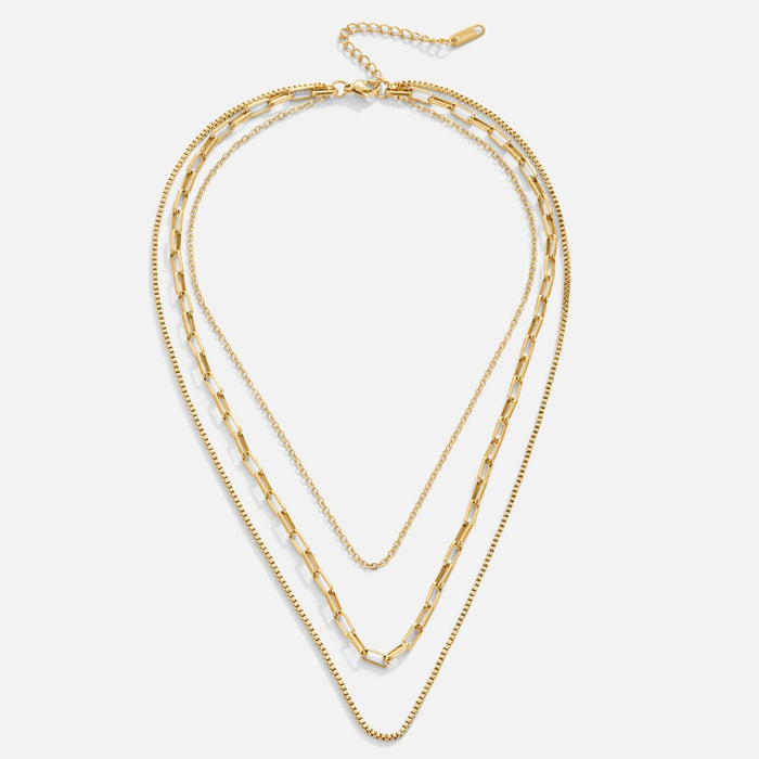 Valeria | Layered Chain Necklace-Necklace-Urban Devyne-Urban Devyne