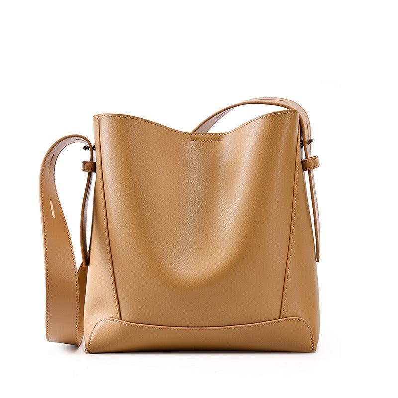 Anika | Leather Bucket Shoulder Bag-Shoulder Bag-Urban Devyne-Light Tan-Urban Devyne
