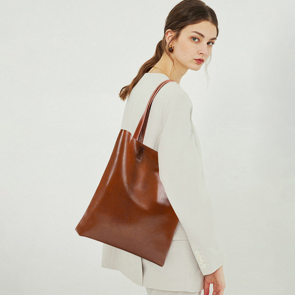 Annabelle | Leather Tote Bag-Shoulder Bag-Urban Devyne-Urban Devyne