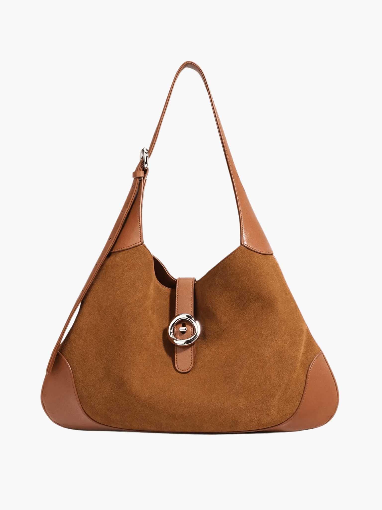 Colette | Suede Leather Shoulder Bag-Shoulder Bag-Urban Devyne-Light Brown-Urban Devyne