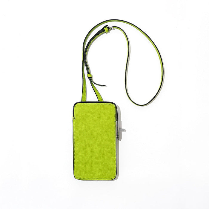 Edie | Leather Crossbody Phone Bag-Crossbody Bag-Urban Devyne-Light Green-Urban Devyne