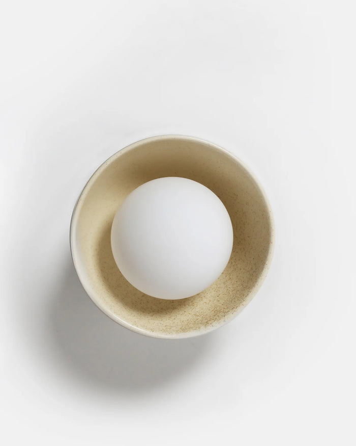 Ceramic Bowl Wall Light