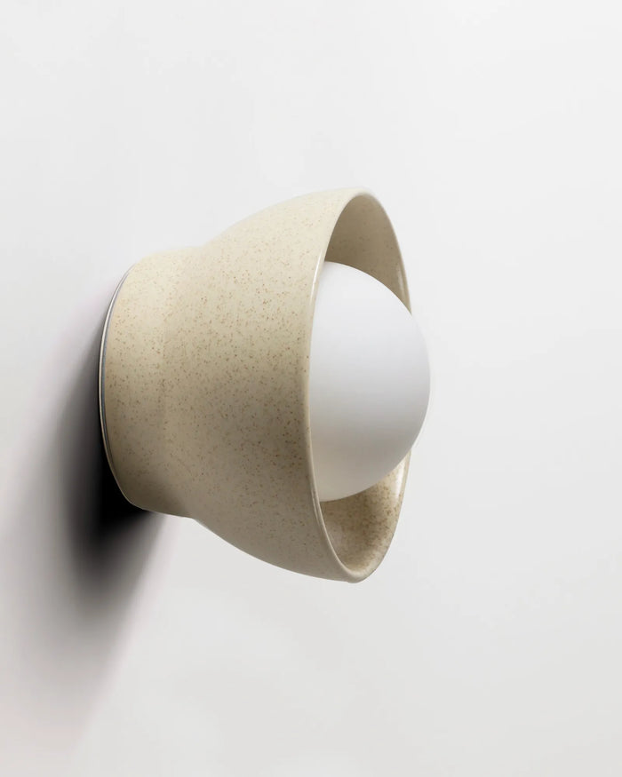 Ceramic Bowl Wall Light