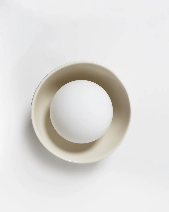 Ceramic Bowl Wall Light
