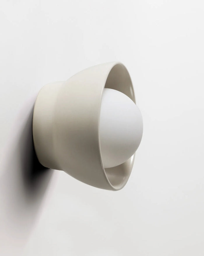 Ceramic Bowl Wall Light