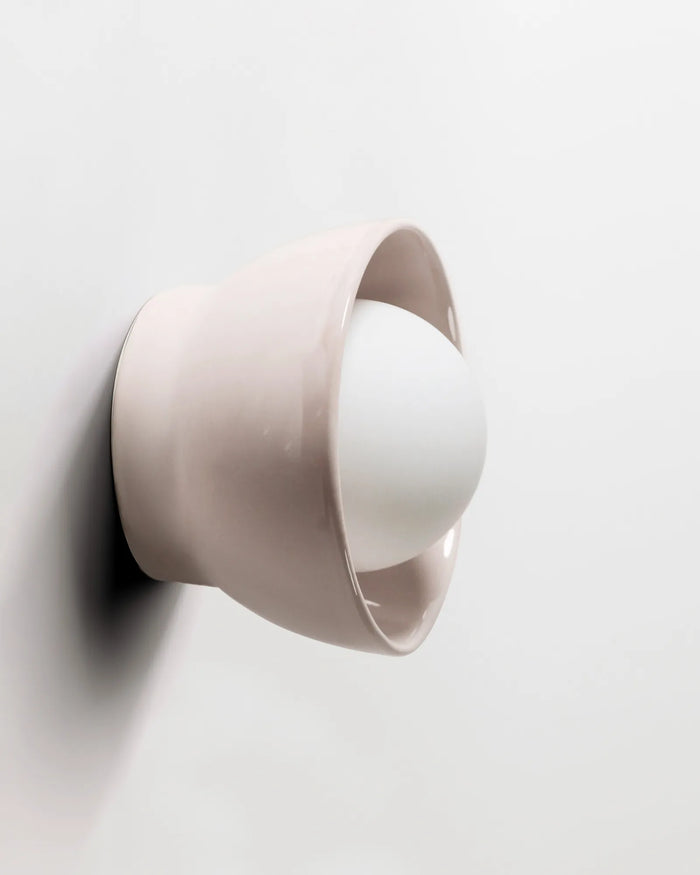 Ceramic Bowl Wall Light