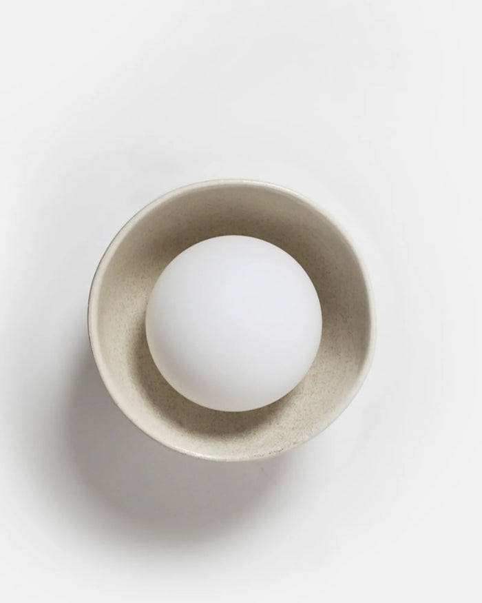 Ceramic Bowl Wall Light