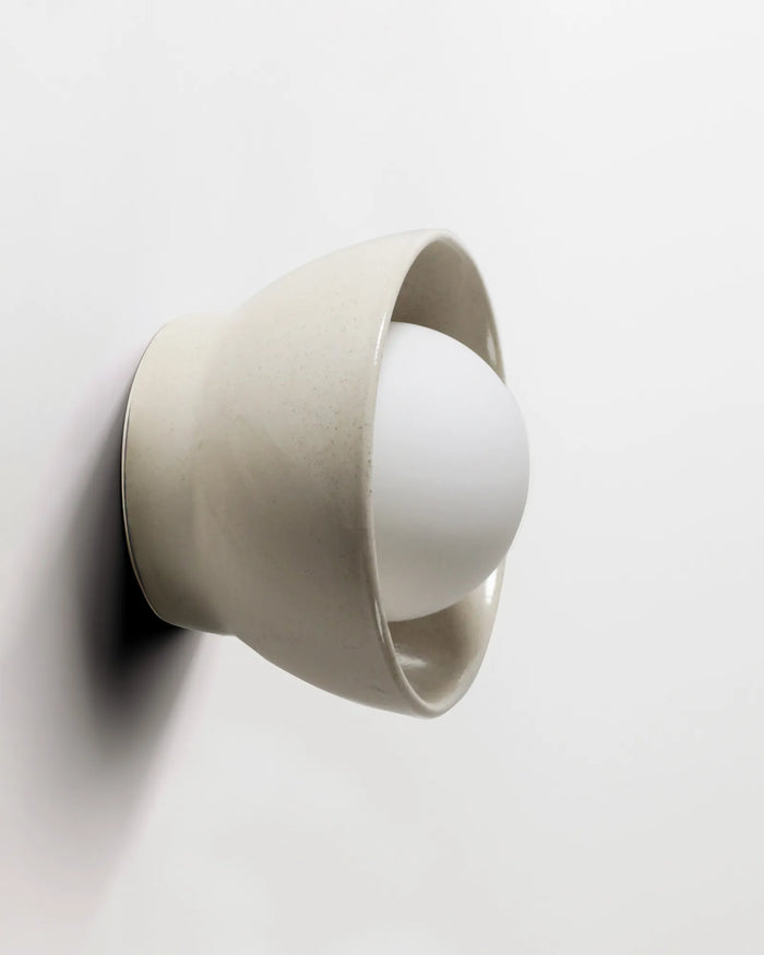Ceramic Bowl Wall Light