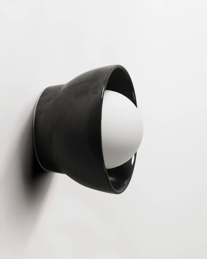 Ceramic Bowl Wall Light