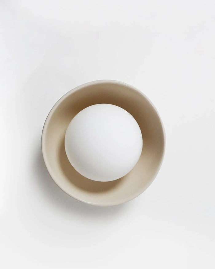 Ceramic Bowl Wall Light
