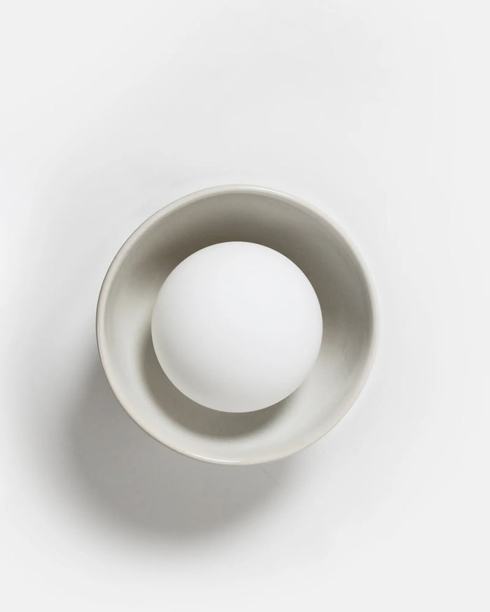 Ceramic Bowl Wall Light