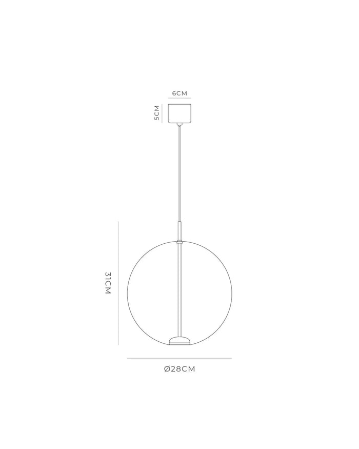 Floating Orb Pendant Light