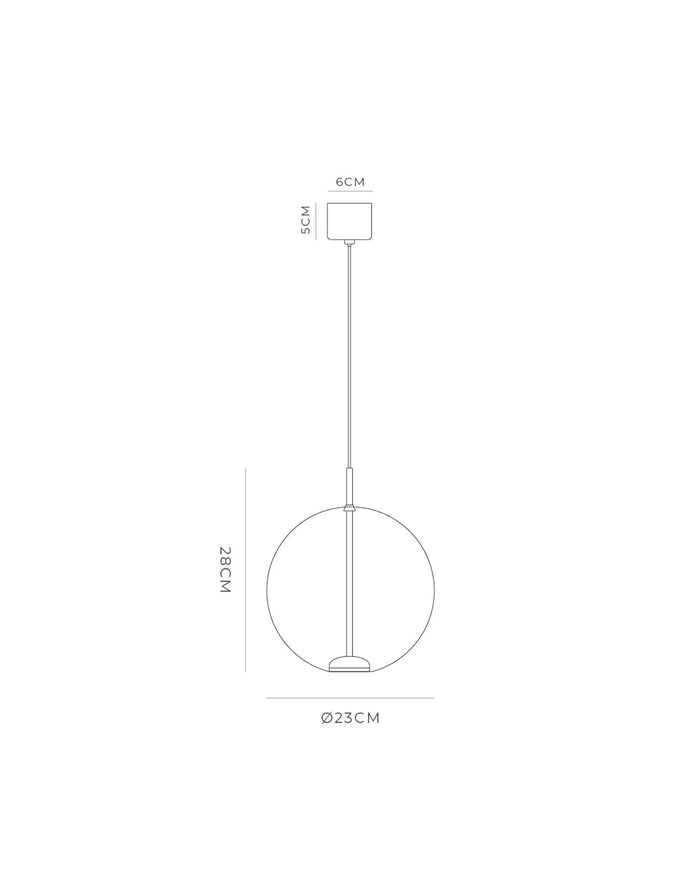 Floating Orb Pendant Light