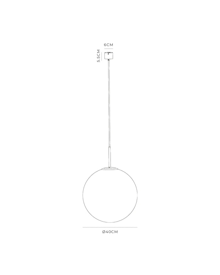 Large Orb Pendant Light