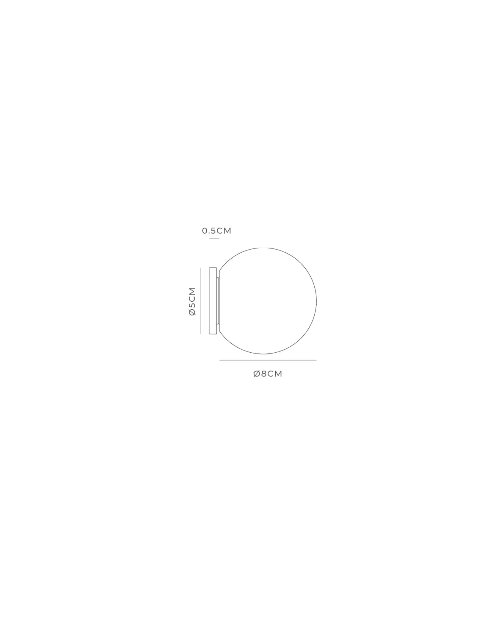 Modern Orb Mirror Wall Light