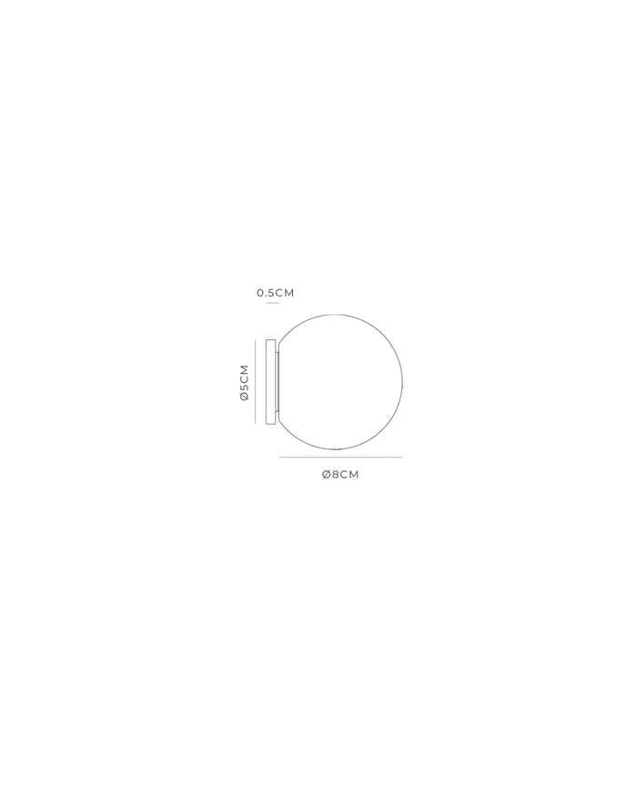 Modern Orb Mirror Wall Light