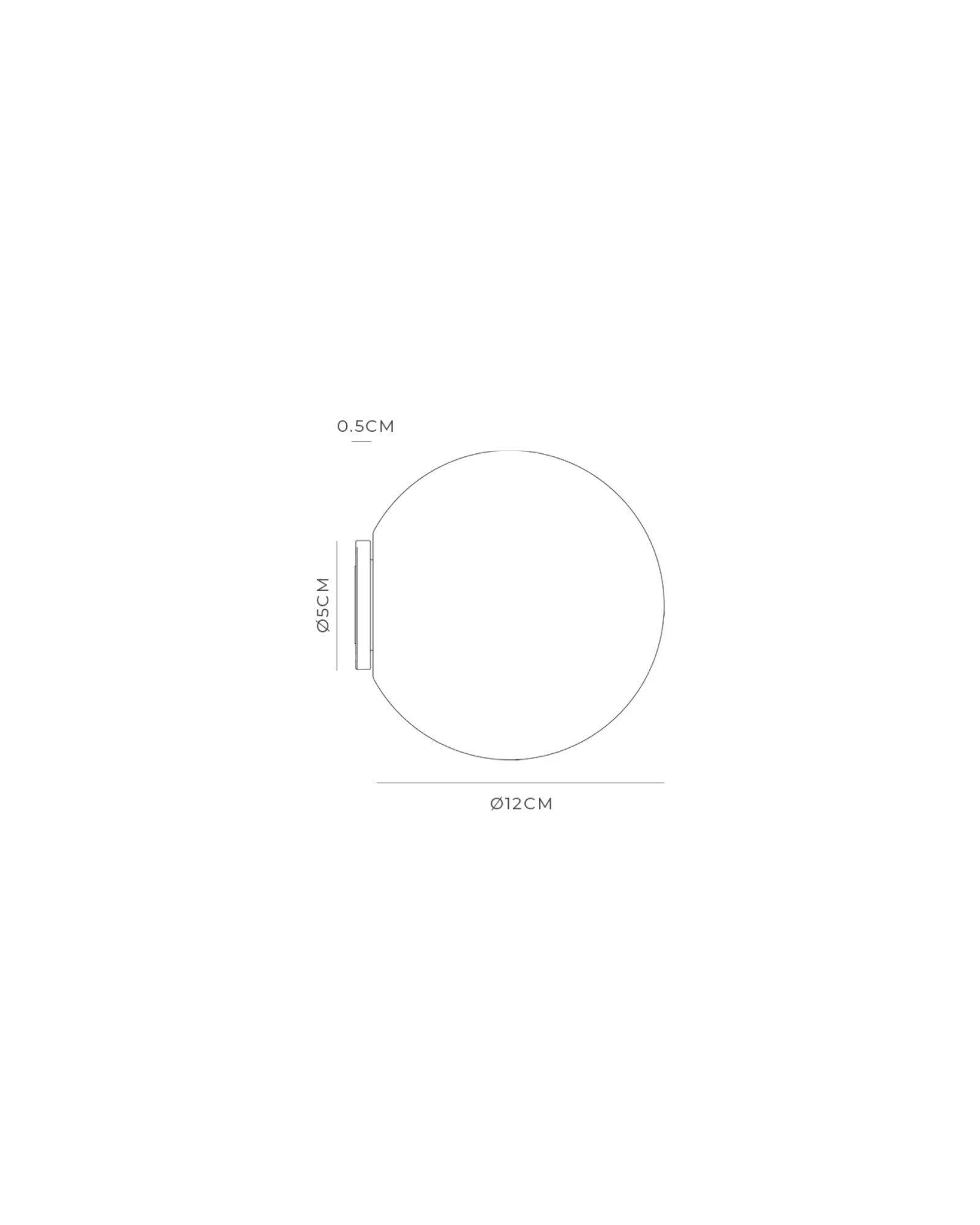 Modern Orb Mirror Wall Light