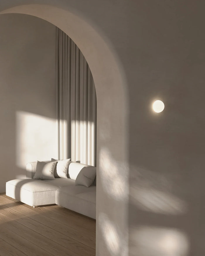 Round Dome Mirror Wall Light