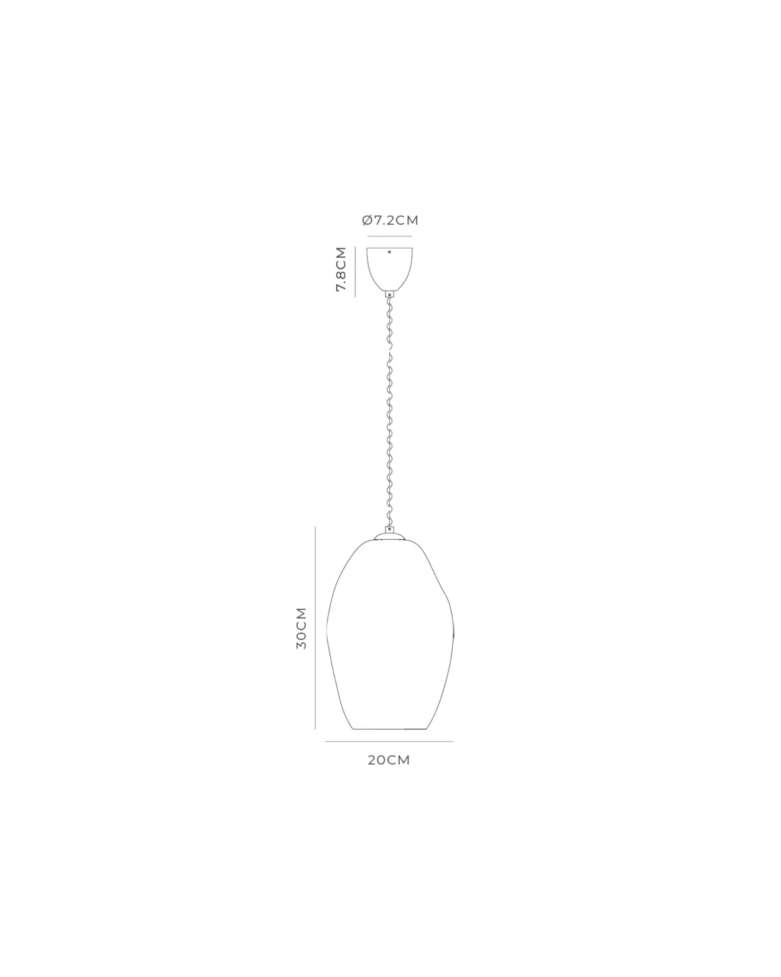 Crystal Glass Pendant Light