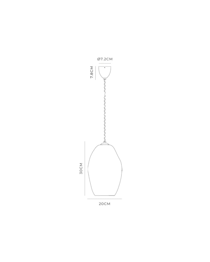 Crystal Glass Pendant Light
