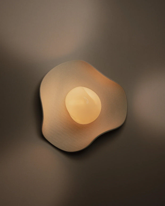 Ceramic Puddle Stone Wall Light